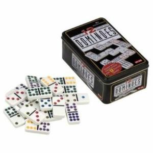 Domino double 9 boîte métal