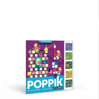 Poppik 6 Cartes en gommettes - Construction