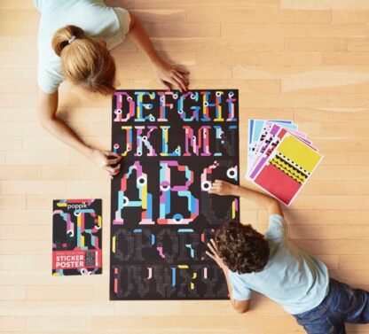 Poppik Poster géant en stickers - Alphabet
