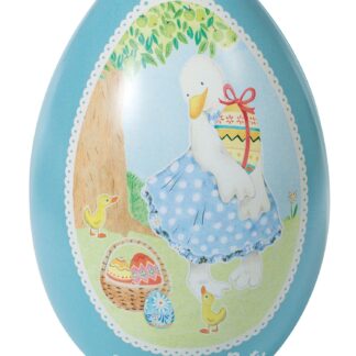 Oeuf métal bleu La grande famille