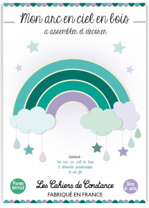Mon arc-en-ciel en bois bleu