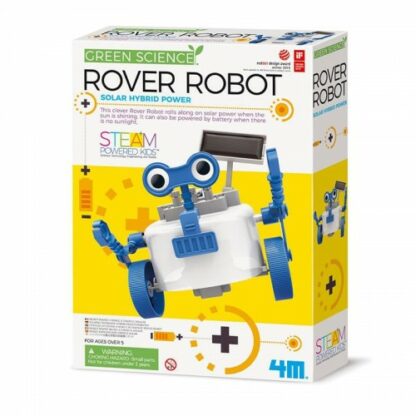 Green science robot rover