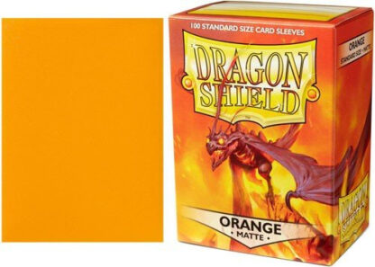 Dragon shield Standard sleeves Matte orange x100