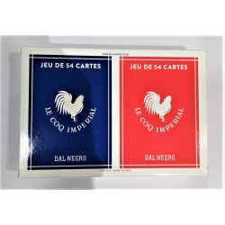 Bridge français PVC coq impérial - rouge
