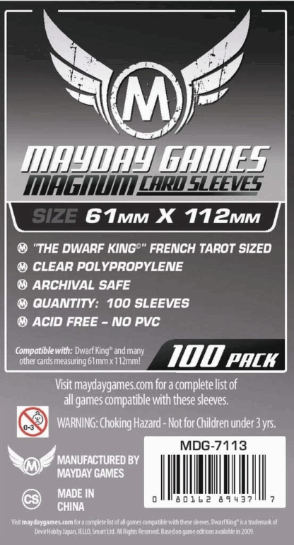 Sleeves Mayday 61X112 le roi des nains