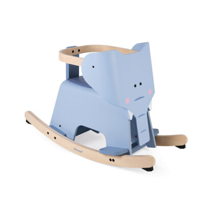 Eléphant à bascule en bois