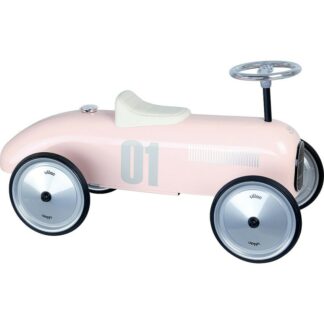 Porteur vintage métal rose tendre