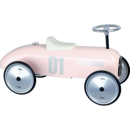 Porteur vintage métal rose tendre