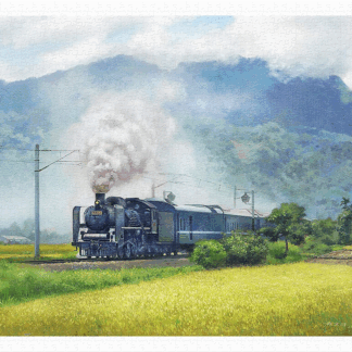 Puzzle Pintoo en plastique Lai Ying Tse - A Steam Train Passes Through the Rice
