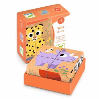 Puzzle Djeco cubes Wild and Co