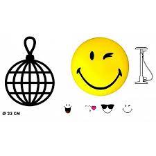 Ballon pvc smiley 23 centimètres