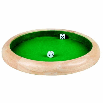 Piste de dés bois naturel 29 cm