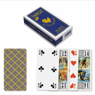 Dal Negro Le Coq impérial Tarot bleu Plastique (PVC)