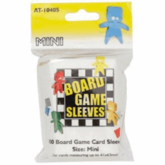 Board game Sleeves 100 Clear mini (41x63mm, Time line, Horreur
