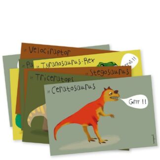 Mes invitations dinosaurs