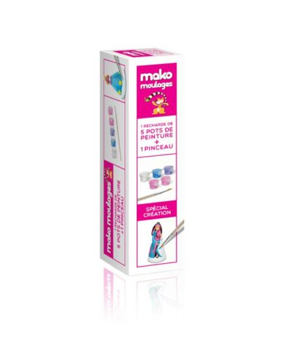 Mako moulage kit recharge 5 pots de peintures princesses