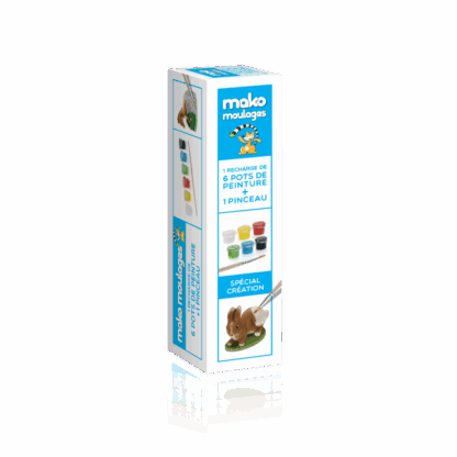 Mako moulage kit recharge 5 pots de peintures lapin