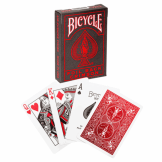 Bicycle Foil Back Cobalt Red