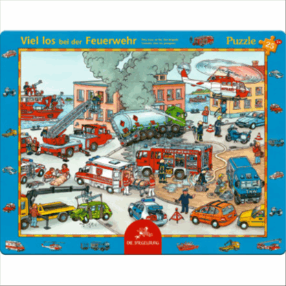 Puzzle Tumulte chez les Pompiers