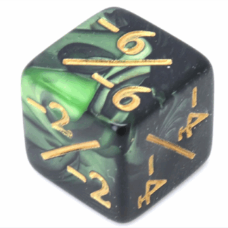 Dé D6 Modificateur négatif