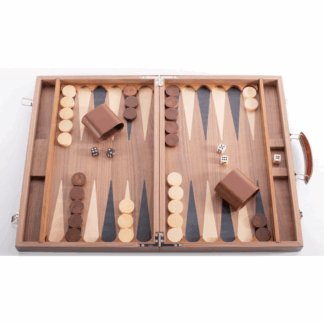 Backgammon bois marqueté luxe 46 cm