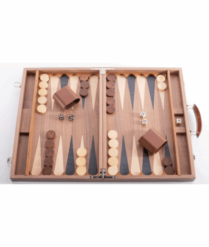 Backgammon bois marqueté luxe 46 cm