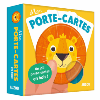 Porte-cartes Lion en bois