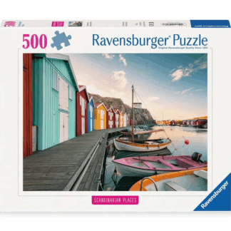 Puzzle 500 pièces - Maisons flottantes à Smögen, Suède